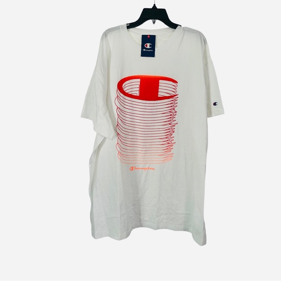 Men’s White Champion T-shirt Size 3XB new - Picture 2 of 9
